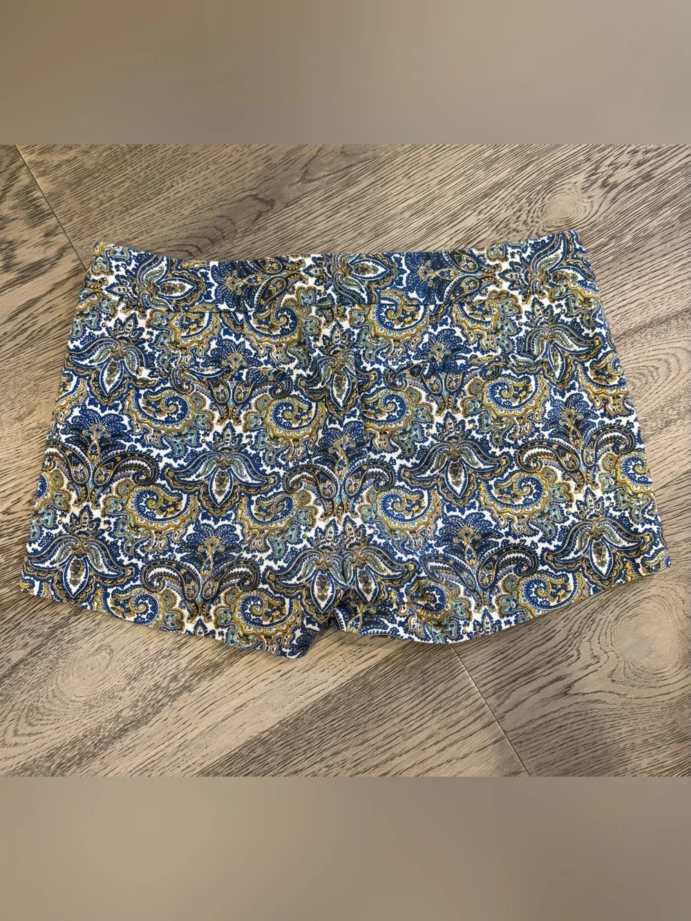 J.Crew Paisley Chino Shorts Coastal Preppy Size 6